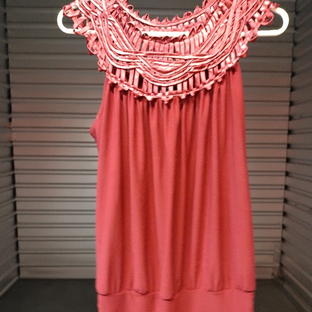 Vintage Wine Colored Sleeveless Blouse